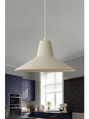 Marrien Ruby Bohem Krem Metal Sarkıt (30 Cm)  Yemek Masası Üstü Avize  Mutfak & Salon Aydınlatması