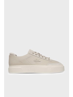 Calvin Klein Deri Logolu Sneaker Ayakkabı HW0HW02984066 Bayan Ayakkabı HW0HW02984 066