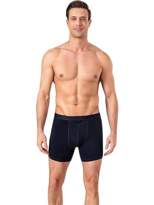 Obje Erkek Lacivert Penye Modal Boxer
