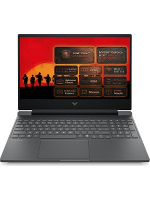 Hp Victus 15-FA2036NT I7-13620H 40GB 4tb SSD 8 GB RTX5050 144Hz 15.6" Fhd Freedos Gaming Laptop C52QWEA 009