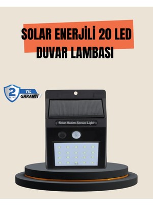 İlanib Ticaret 4 Modlu Solar LED Bahçe ve Garaj Lambası