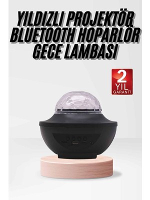 İlanib Ticaret Çok Renkli Projektör Lamba Disko Topu Gece Lambası Kablosuz