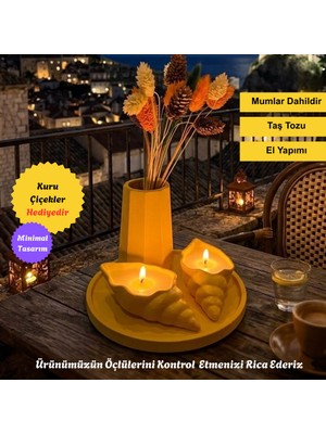 Nigi Store Dekoratif 5'li Sarı Renk Set Salon Balkon, Banyo Için Hediyelik Bohem Dekoratif 5'li Sarı Renk Set Salon Balkon, Banyo Için Hediyelik Bohem