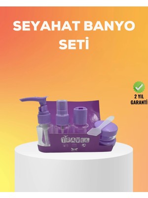 İlanib Ticaret Seyahat Bakım Seti 5 Parça Sızdırmaz Şeffaf Kapaklı 30ML