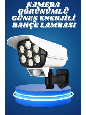 İlanib Ticaret Bahçe Aydınlatması Hareket Sensörlü LED Aydınlatma Kamera Görünümlü