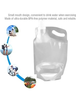 Ett Plastik Kapaklı Su Torbası 1 Litre