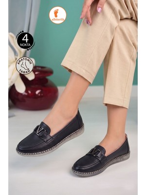 Albishoes Kadın 4 Noktalı Anatomik Kaymaz Şeffaf Taban Rahat Hafif Günlük Ayakkabı Anne Ayakkabı