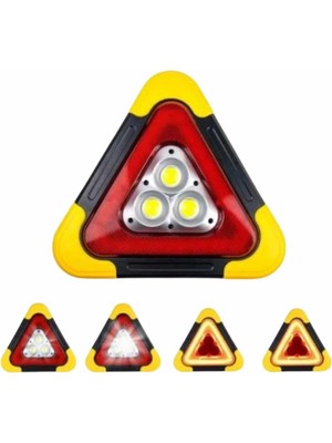 İlanib Ticaret Reflektör Güneş Enerjili Taşınabilir Portatif Acil Güvenlik Işığı Araba Acil Uyarı Işığı