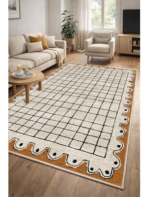 Lioara Home Modern Dijital Baskı Halı |  Yıkanabilir Kaymaz Taban Salon & Yatak Odası Halısı