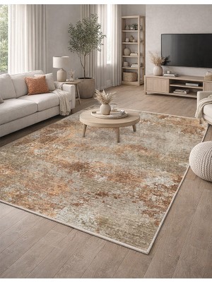 Lioara Home Modern Dijital Baskı Halı |  Yıkanabilir Kaymaz Taban Salon & Yatak Odası Halısı
