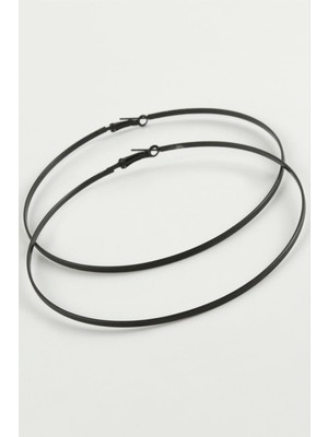 Zero Land Cosmotex Noktalı Metal Halka Küpe 8-9-10 Cm-8 cm