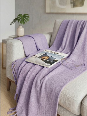 Grape Textile Balık Sırtı Serisi/lila/koltuk Örtüsü