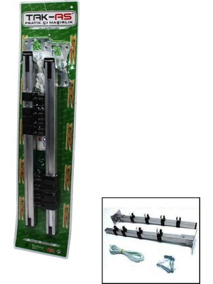 Ulugo Katlanır Makaralı Pratik Çamaşır Askısı (5224)