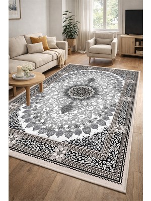 Lioara Home Modern Dijital Baskı Halı |  Yıkanabilir Kaymaz Taban Salon & Yatak Odası Halısı