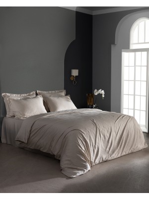 Madame Coco Lune King Size Bambu Saten Nevresim Takımı - Bej