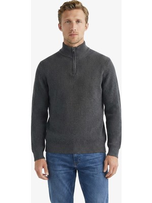 Nautica Erkek Gri Classic Fit Kazak