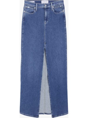 Calvin Klein Kadın Mavi Etek