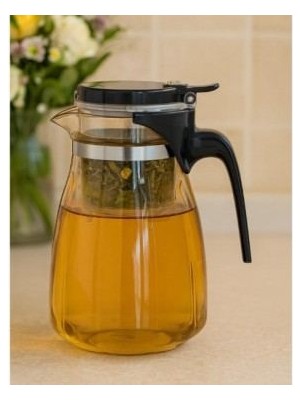 Runaway 900 ml Süzgeçli Cam Sürahi Pratik Mutfak Gereci