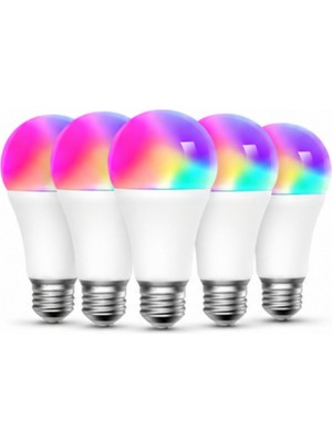 Meross Akıllı Rgb Ampül 810L/9W MSL120 (Apple Homekit Destekli) 5'li Paket