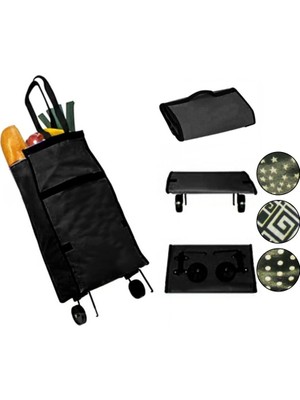 Go İthalat Portatif Katlanabilir Pazar Arabası 75X35 (5517)
