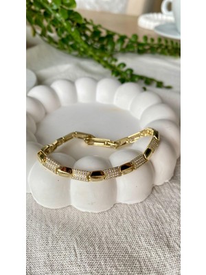 Vıp 14K Xuping Taşlı Snake Bileklik