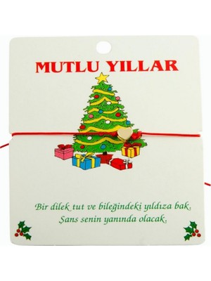 Zero Land Cosmotex Kalp Yılbaşı Bilekliği - Kırmızı