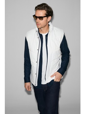 U.S. Polo Assn. Erkek Beyaz Yelek 50318825-VR013