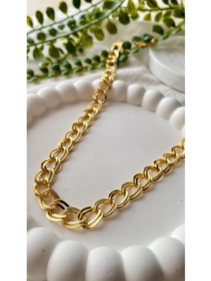 Stainless Steel 14K Ince Samanyolu Kolye