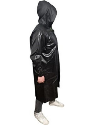 Go İthalat Pardesü Siyah Yağmurluk (5517)
