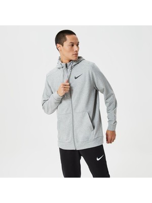 Nike Dri-Fıt Fz Fl Erkek Gri Sweatshirt