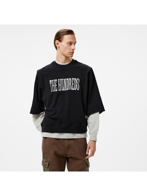 The Hundreds Layer Crewneck Erkek Siyah Sweatshirt