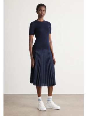 Velmora Lacoste Örgü Işlemeli T-Shirt Basic