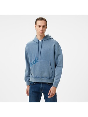The Hundreds Washed Slant Pullover Erkek Lacivert Sweatshirt