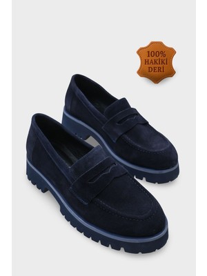 Capone Outfitters Tisha Mantar Tabanlı Hakiki Deri Kadın Loafer