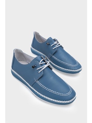 Capone Outfitters Michele Hakiki Deri Soft Konfor Tabanlı Kadın Sneaker