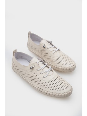 Capone Outfitters Rubia Hakiki Deri Soft Konfor Tabanlı Kadın Sneaker