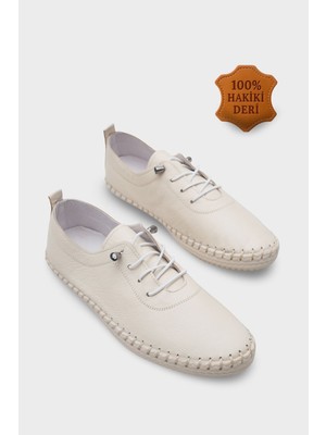 Capone Outfitters Fina Hakiki Deri Soft Konfor Tabanlı Kadın Sneaker