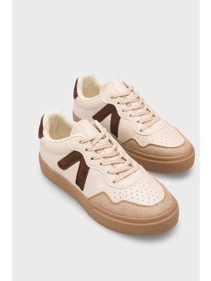 Capone Outfitters Lianna V Detaylı Bağcıklı Günlük Spor Kadın Sneaker Ayakkabı