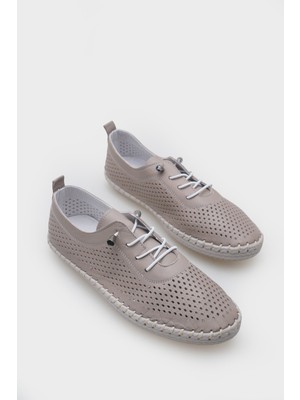 Capone Outfitters Rubia Hakiki Deri Soft Konfor Tabanlı Kadın Sneaker