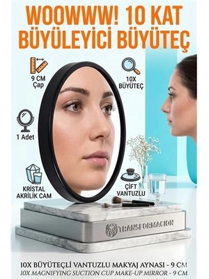 SHC4200 9 cm 10X Büyüteçli Makyaj Aynası 717184
