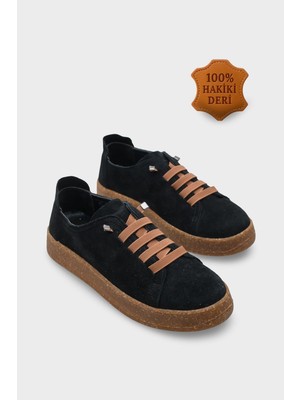 Capone Outfitters Matelda Hakiki Deri Süet Sneaker