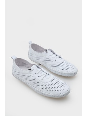 Capone Outfitters Rubia Hakiki Deri Soft Konfor Tabanlı Kadın Sneaker
