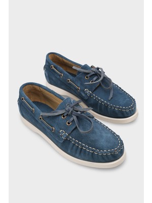 Capone Outfitters Stephie Hakiki Deri Süet Kadın Loafer Tekne Ayakkabısı