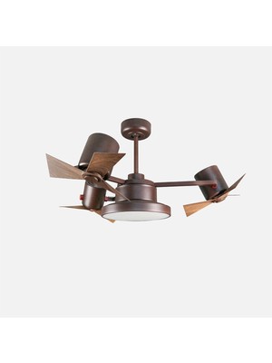 Empressco Dlc Garbion LED Kahverengi Uzaktan Kumandalı 112 cm Tavan Vantilatörü