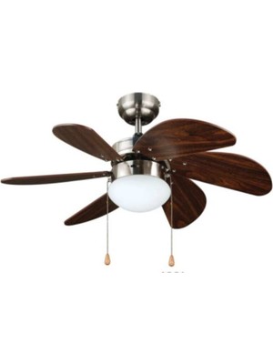 Empressco Taflan L36009/4 32'' (82 Cm) 55 Watt 220/230 V Monofaze Saten Nikel Lambalı Tavan Vantilatörü