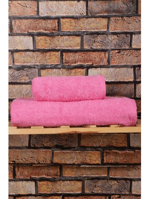 Mira Home 2 Parça %100 Pamuklu Soft Lüx Banyo Havlu Seti Pembe