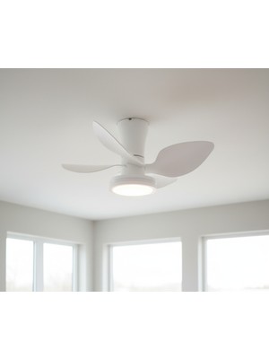 Empressco Kendal Dekoratif Tavan Vanti 30W 28"ledli Dekoratif Vantilatör - Beyaz