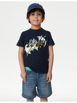 Marks & Spencer Saf Pamuklu Batman™ T-Shirt (2-8 Yaş)