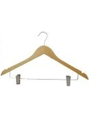 Ulugo Maşalı Ahşap Elbise Askısı Tekli (5224)