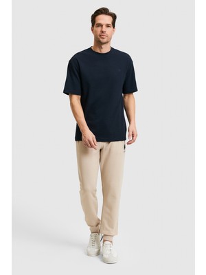 U.S. Polo Assn. Erkek Slim Fit Taş Eşofman Altı Pamuk Malzemeden Üretilmiş XL Beden 50322549-VR049